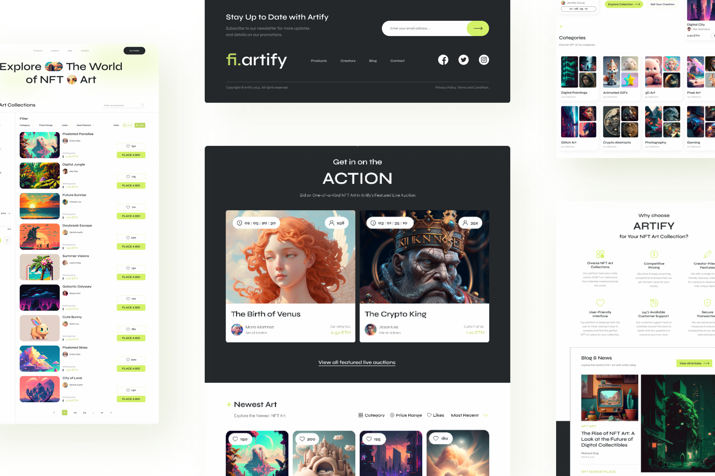 Artify - NFT Marketplace Figma Template - 7