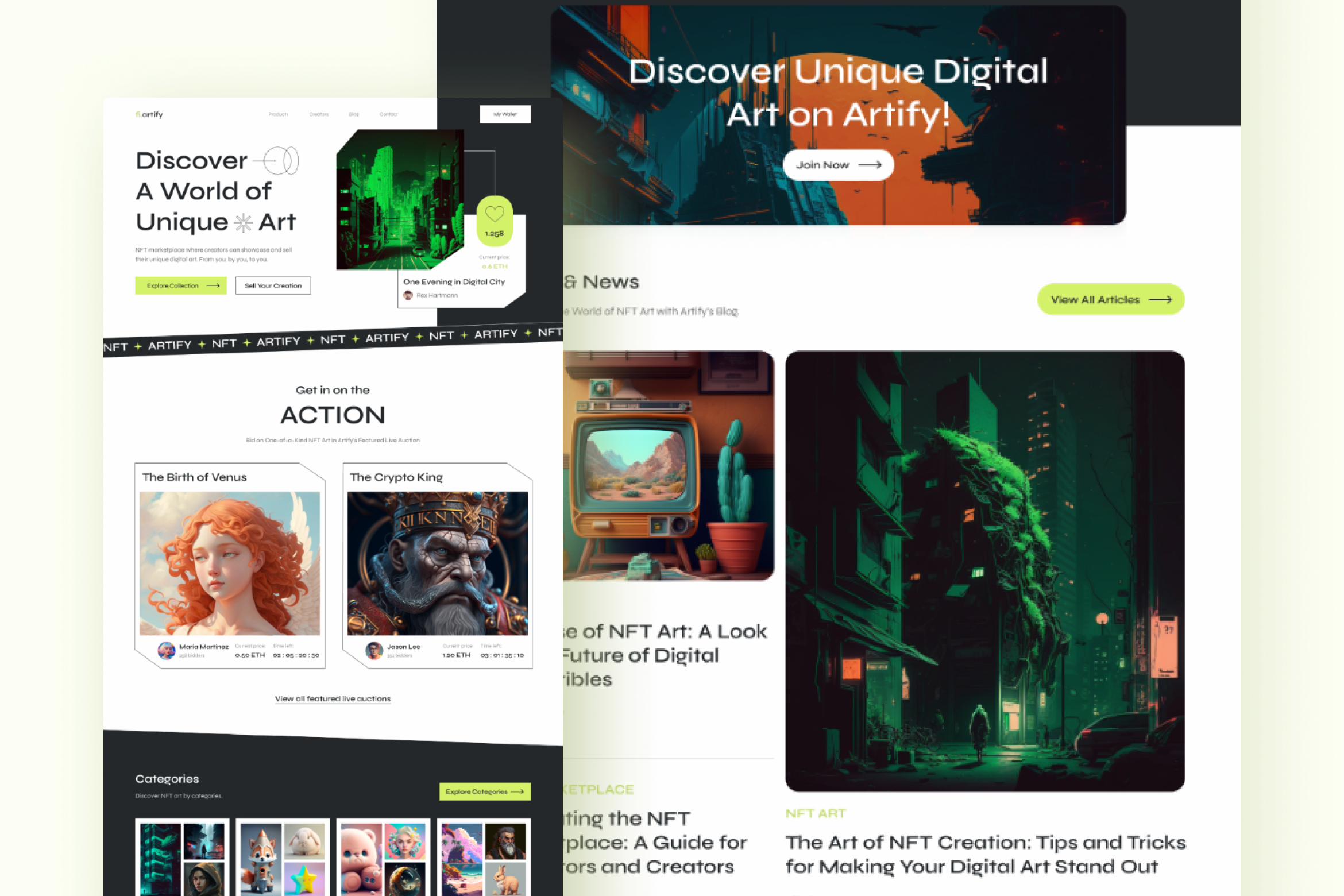 Artify - NFT Marketplace Figma Template - 3
