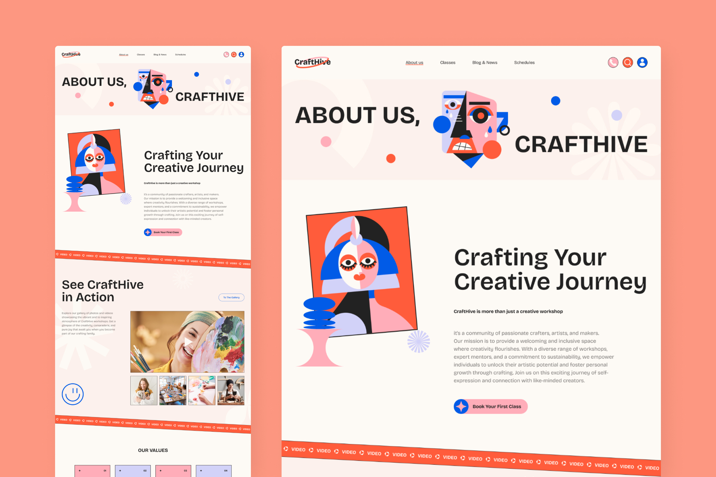 CraftHive - Creative Workshop Website Figma Template - 5