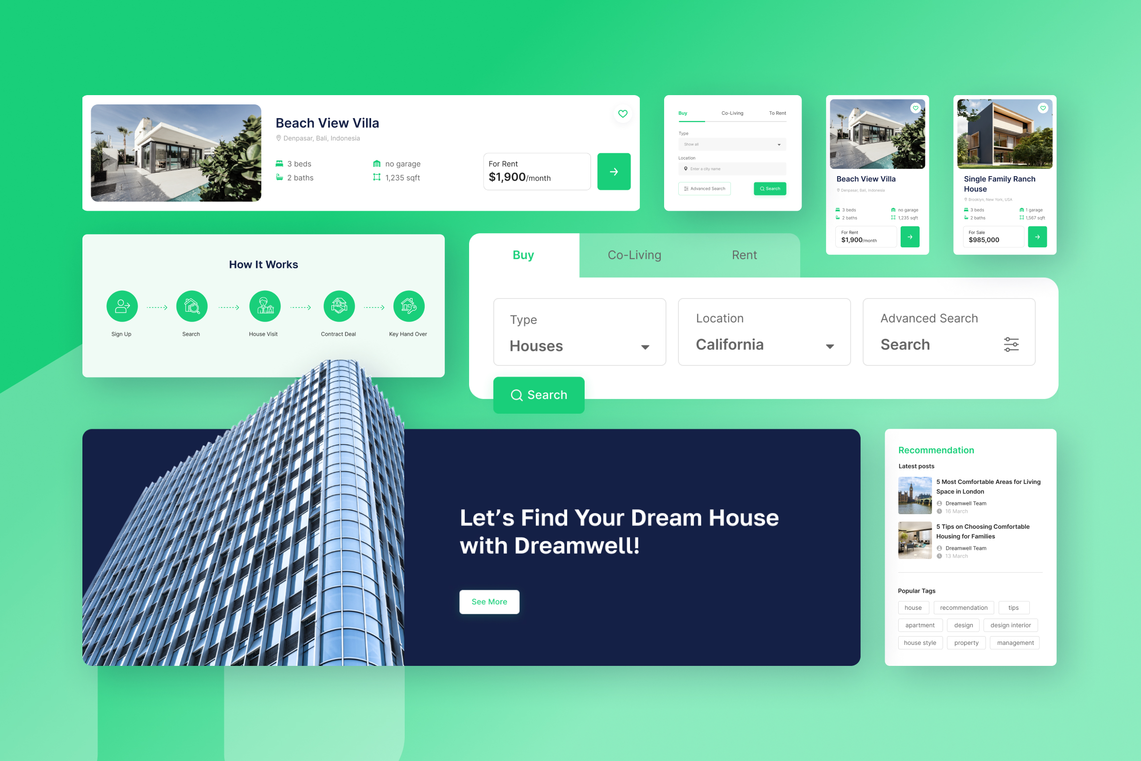 Dreamwell - Real Estate Website Figma Template - 2