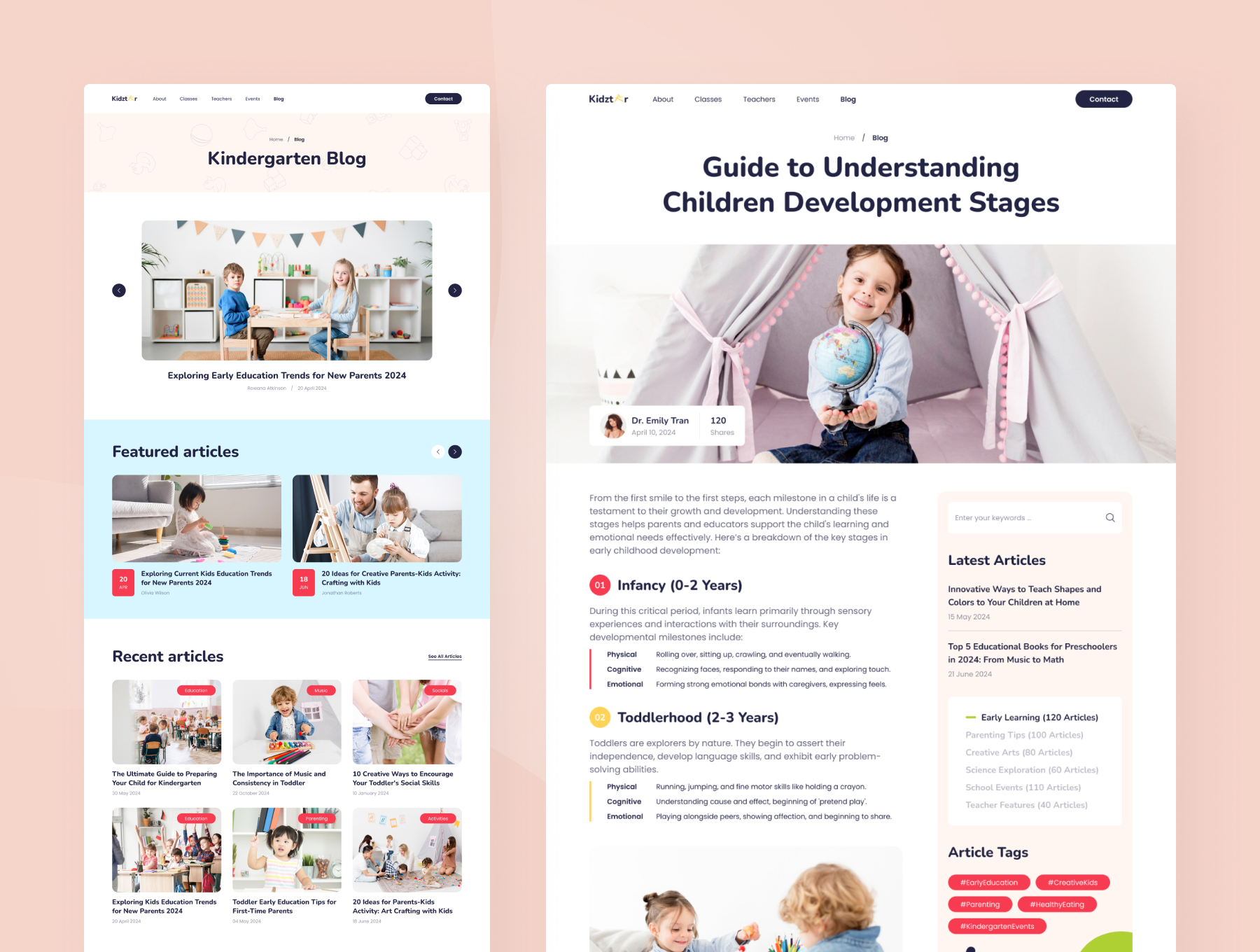 Kidztar - Kindergarten Website Figma Template - 5