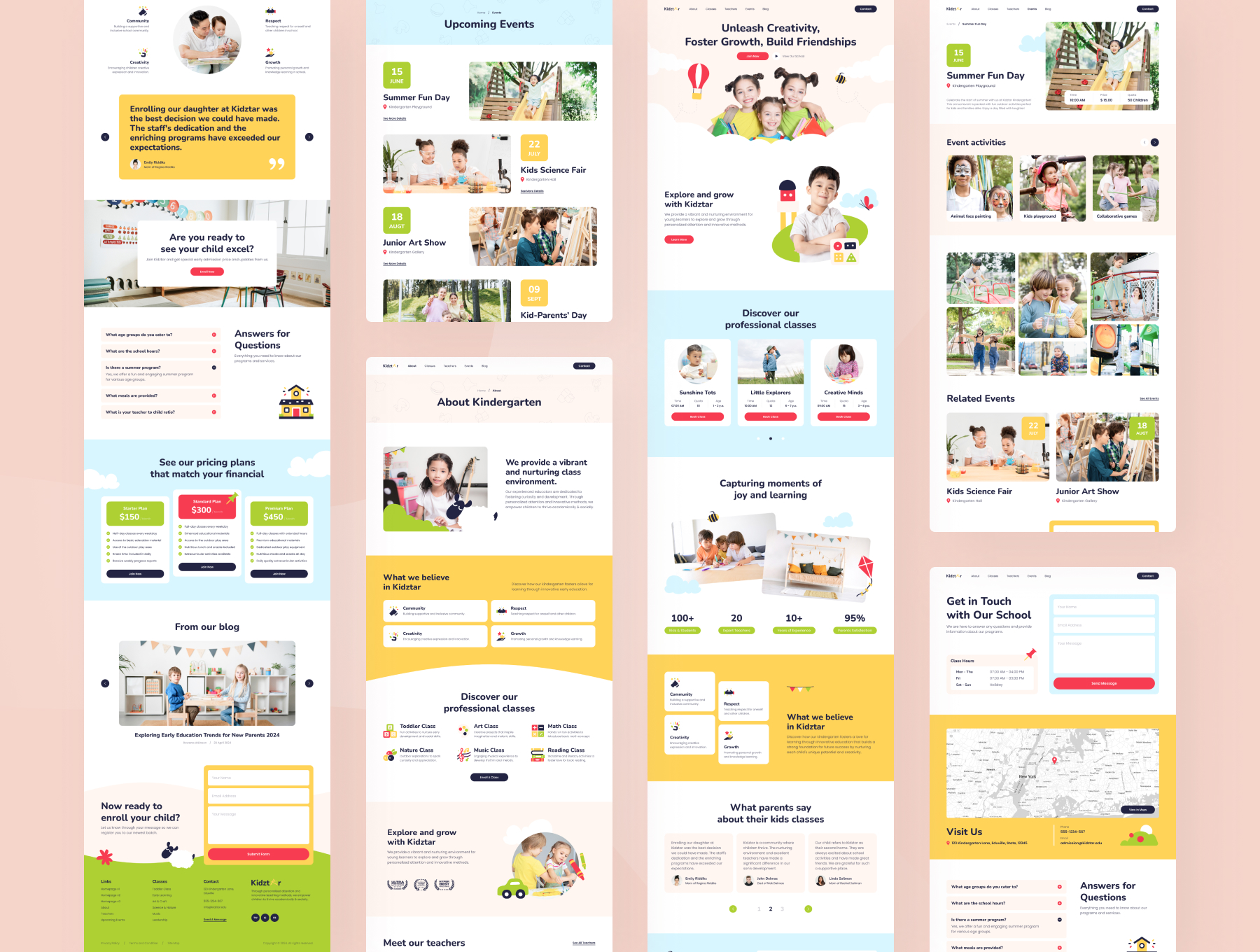 Kidztar - Kindergarten Website Figma Template - 6