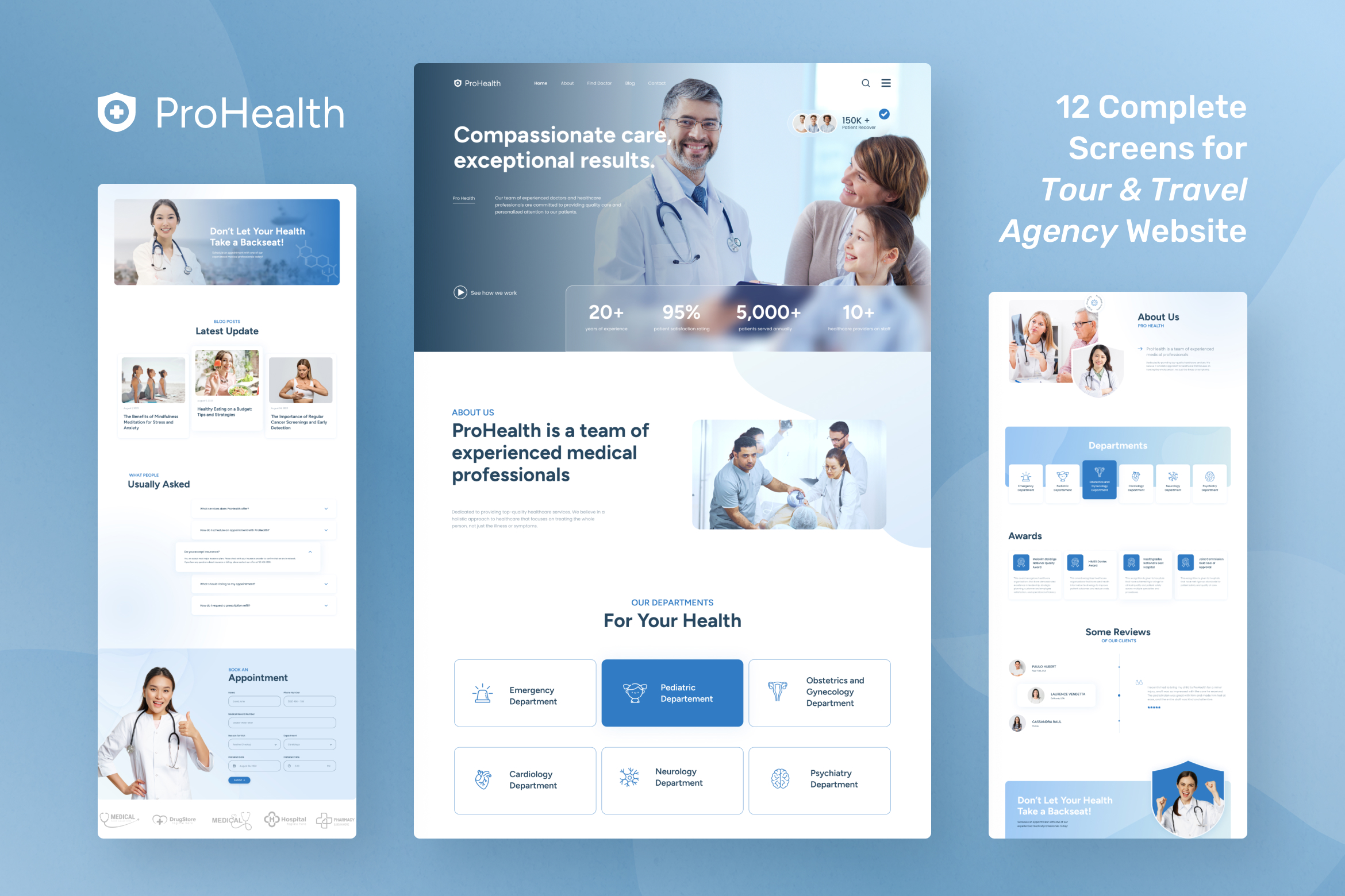ProHealth - Medical and Healthcare UI Design Figma Template - 1