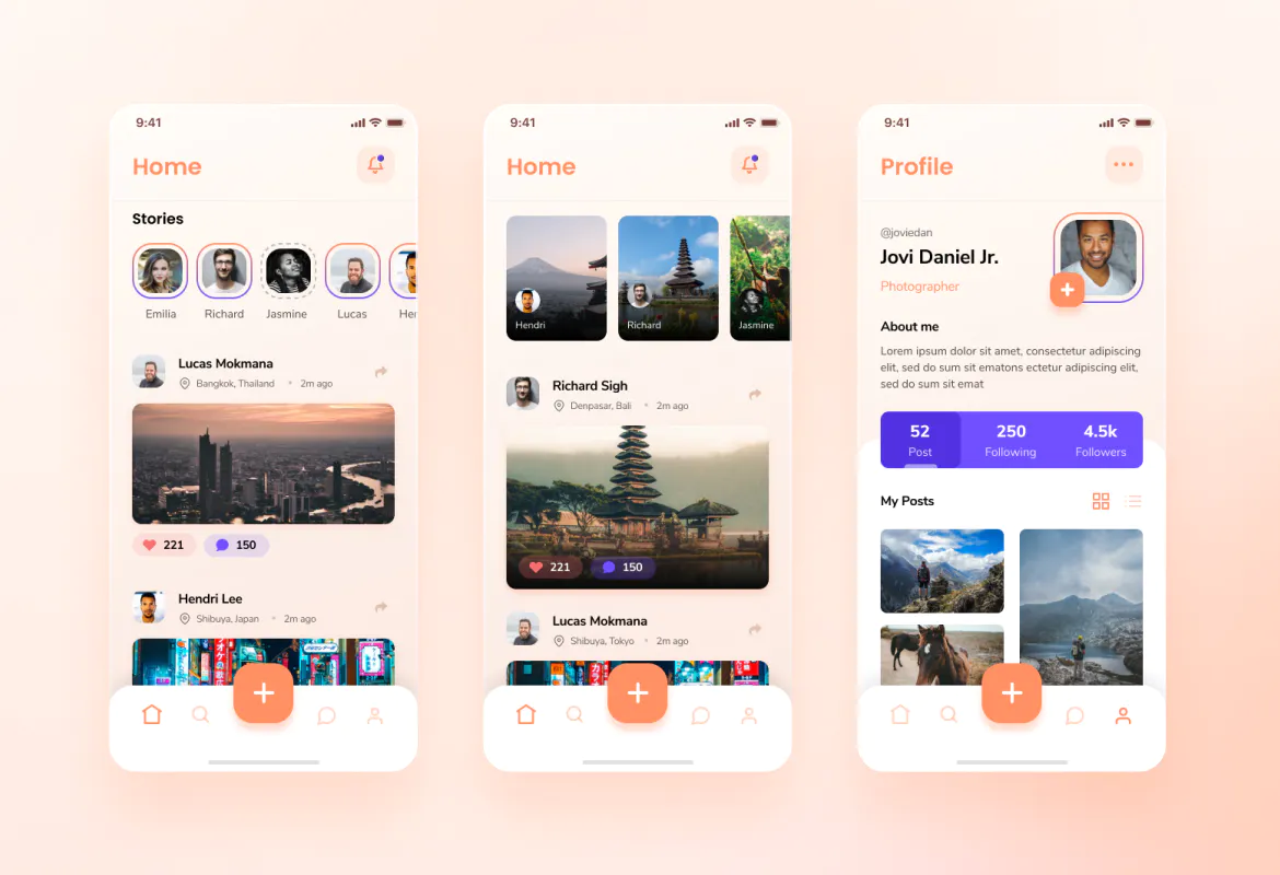 Soziety Social Network App Design Peterdraw Studio