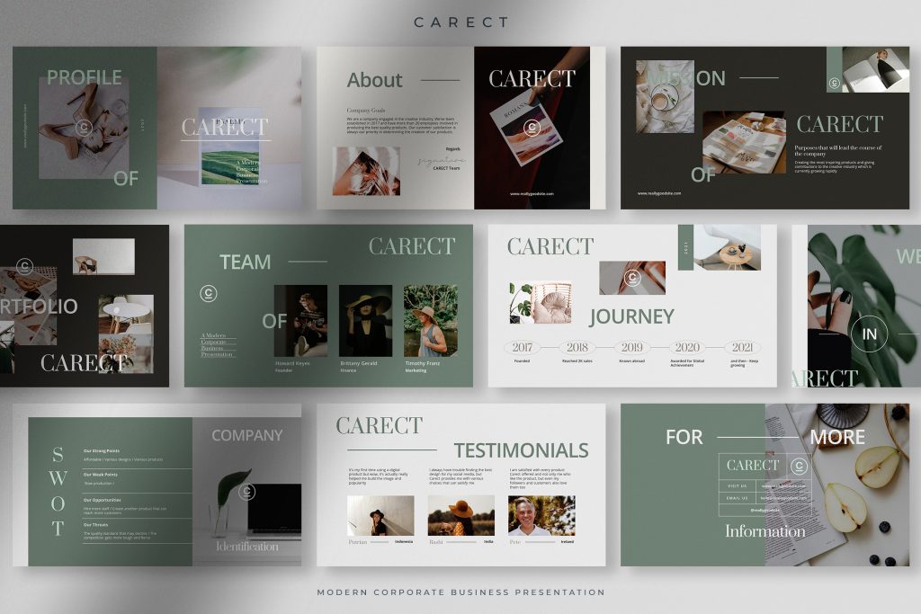 Carect - Modern Corporate Business Presentation Design Templates ...