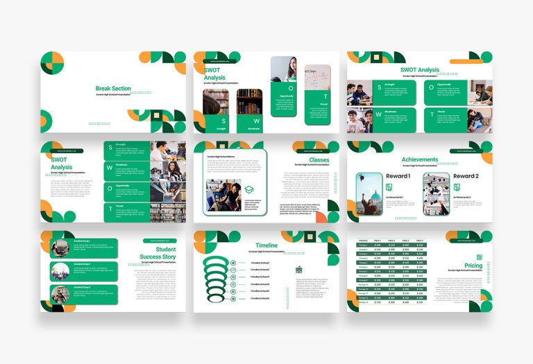 high school senior presentation template