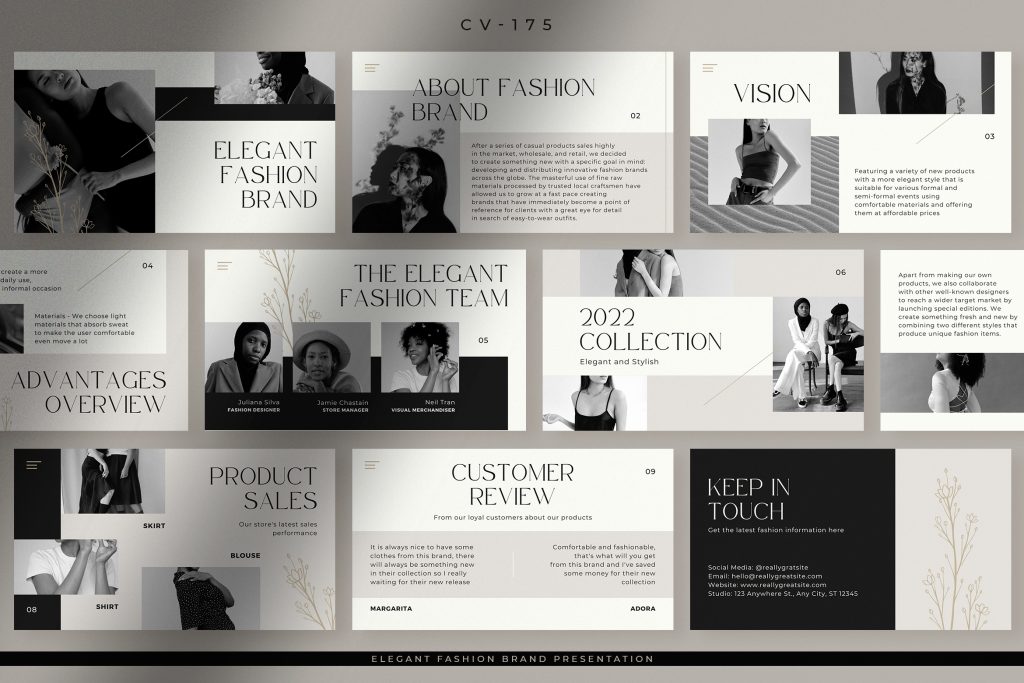 fashion brand presentation template