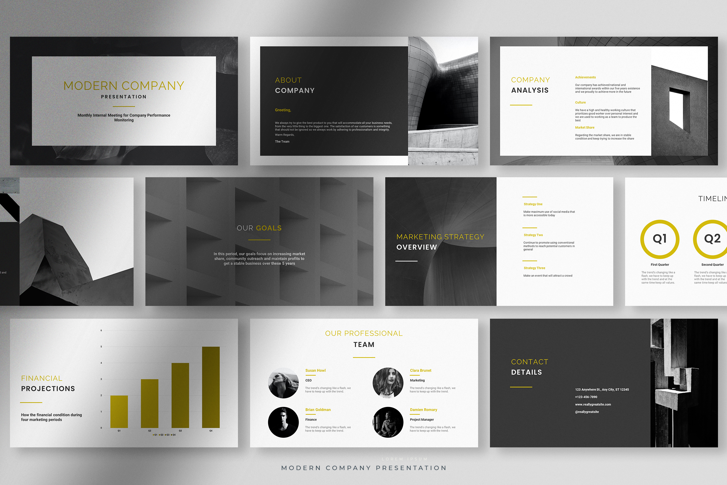 company presentation design