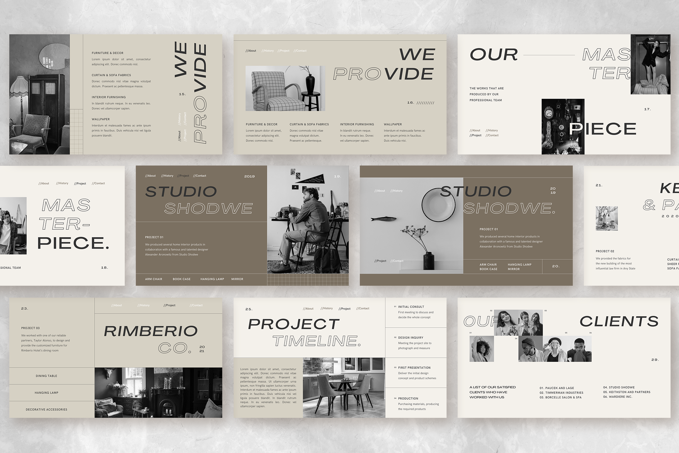 Elegant Minimalist Business Proposal Presentation Canva Template Design  Templates - Peterdraw Studio