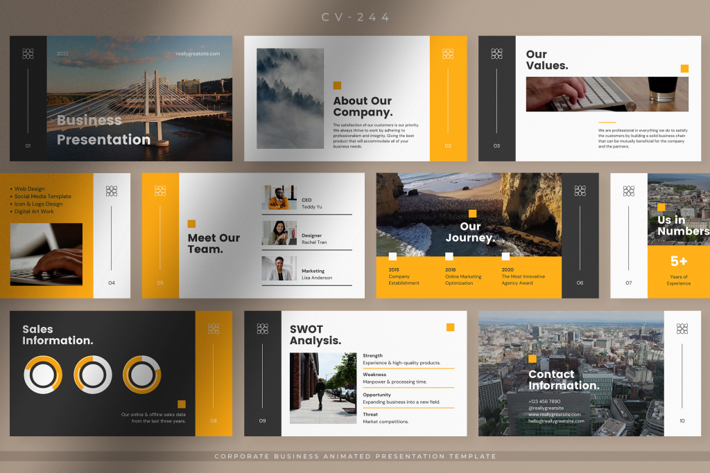 corporate presentation canva