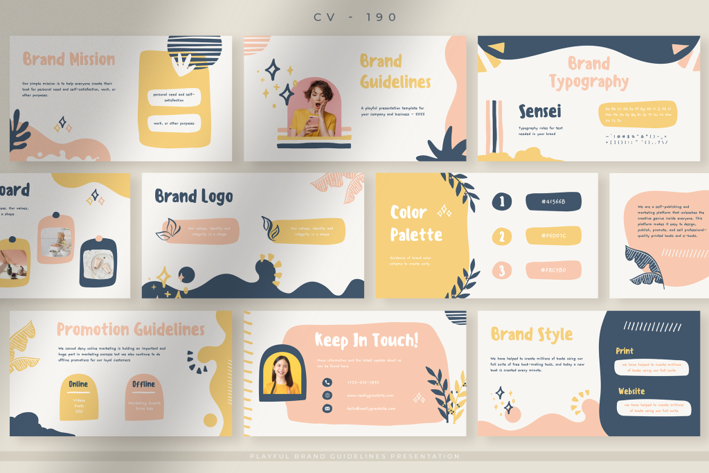 Pastel Playful Brand Guidelines Presentation Canva Design Templates ...