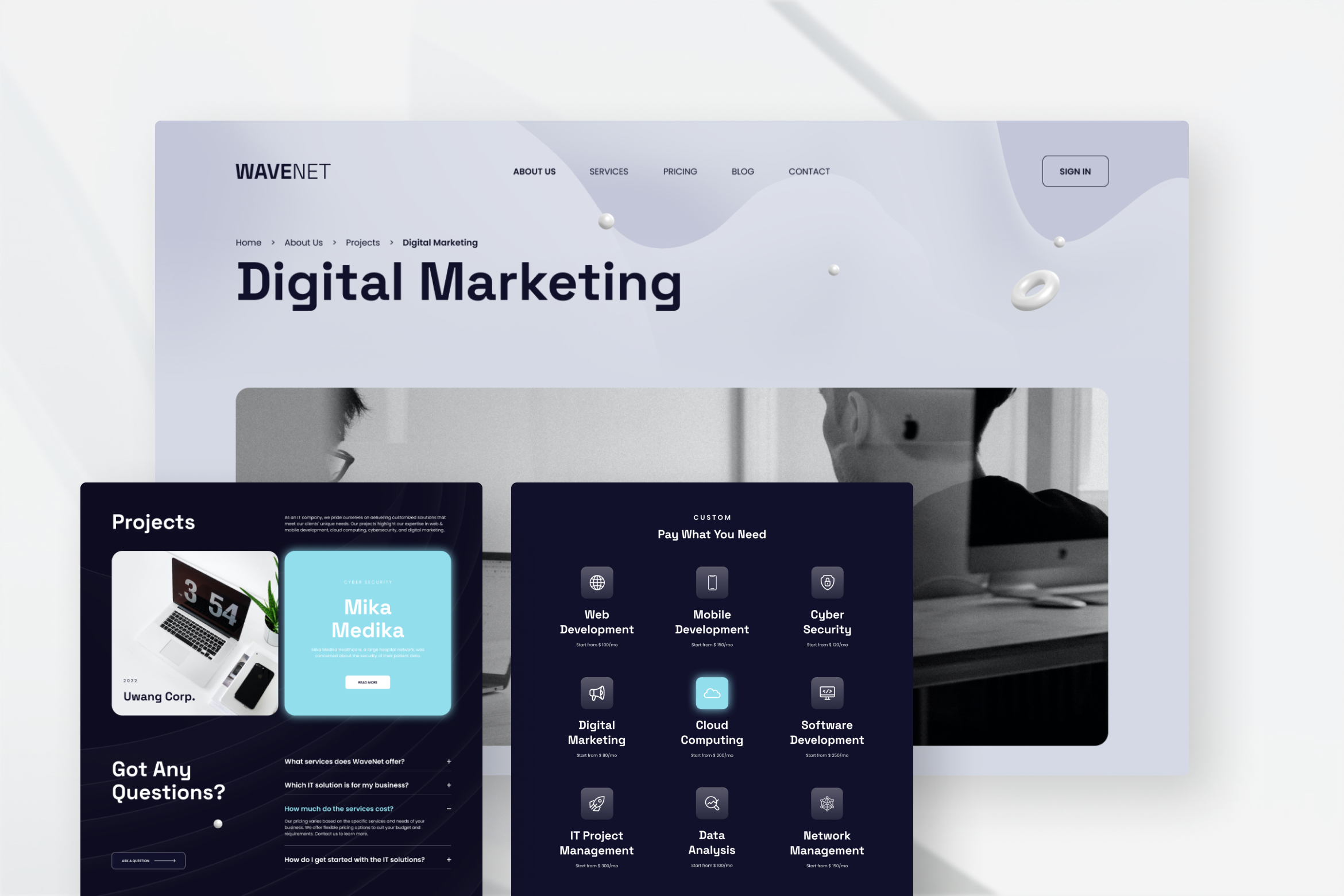 Technology Company Website Design